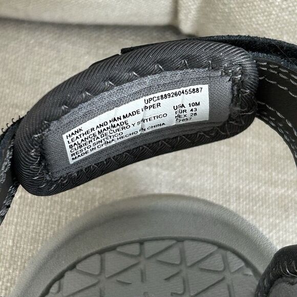 Eddie Bauer Men\'s Hank Sport River Sandals Size 10 Leather Grey Hike Comfort main image 5